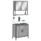 vidaXL Set mobilier de baie, 2 piese, gri sonoma, lemn prelucrat 3214663