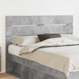 vidaXL Tăblie cap cu headboard Gri din beton 150 cm Lemn compozit 887532