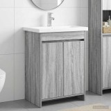 Cumpara ieftin Set de mobilier pentru baie Sonoma gri 61 x 40 x 84,5 cm