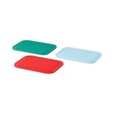 Set tocatoare plastic, 3 bucati, 22 x 16 cm, multicolor, General