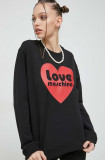 Cumpara ieftin Love Moschino bluza femei, culoarea negru, cu imprimeu