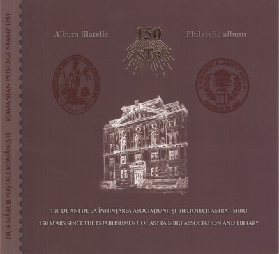 2011 LP1908 b ZIUA MARCII POSTALE ASTRA SIBIU ALBUM FILATELIC BLOC NUMEROTAT MNH foto