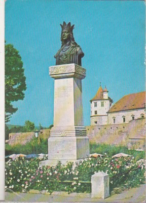 bnk cp Orasul Fagaras - Statuia Doamnei Stanca - circulata - marca fixa foto