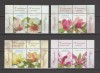 ROMANIA 2025 MAGNOLII - flori - Serie 4 timbre cu vinieta LP.2505 MNH**, Nestampilat