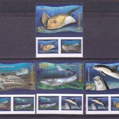 ROMANIA 2022 - FAUNA PROTEJATA DIN MAREA NEAGRA, MNH + VINIETA 2 - LP 2366