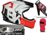 Cumpara ieftin Set Casca Moto ATV Trotineta Enduro cu Ochelari Manusi Cagula ABS Policarbonat Marimi L XL XXL