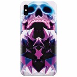 Husa silicon pentru Apple Iphone X, Abstract Framed Skull