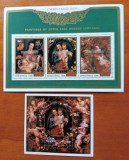 INSL.-COOK-PICTURI-celebre de RUBENS-RELIGIE-CRACIUN-1986-2COLITE--MNH-Nestamp.-Vezi-Scan