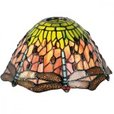 Cumpara ieftin Abajur veioza din sticla si polirasina Tiffany &Oslash; 25 cm x 15 h