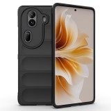 Husa pentru oppo reno11 pro, antisoc, margini striatii, magic shield, black