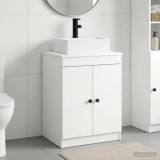 Cumpara ieftin Dulap pentru Chiuveta de Baie Alb 54 x 41 x 99,5 cm