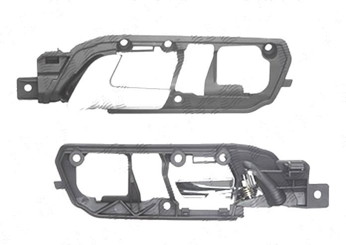 Maner usa interior Volkswagen Polo (9n/9n3), 10.2001-08.2009, fata, Stanga, crom