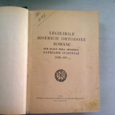 Legiuirile bisericii ortodoxe romane sub Inalt Prea Sfintitul Patriarh Justinian 1948-1953