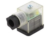 Conector Valvă Mufă B 10mm 3 PIN 90&deg;