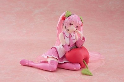 Hatsune Miku PVC Statue Desktop Cute Figure Sakura Miku Cherry Cushion Ver. 13 cm foto