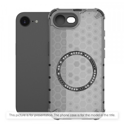 Husa MagSafe pentru Xiaomi Redmi Note 14S, Techsuit, HoneyComb Shield, Neagra foto