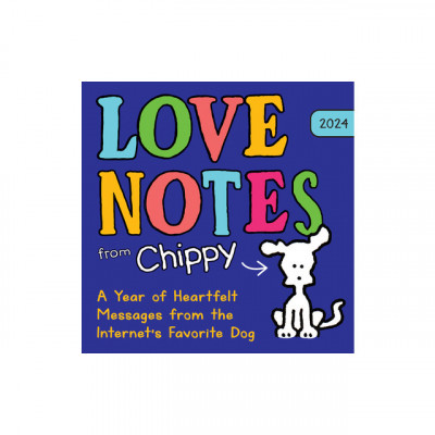 2024 Love Notes from Chippy the Dog Boxed Calendar: A Boxed Calendar with 365 Heartfelt Notes from Chippy foto