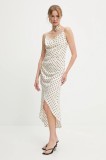 Answear Lab rochie culoarea rosu, midi, mulată