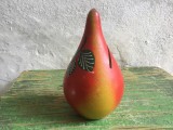 arta / design / vintage - Pusculita din ceramica in forma de pară / Transilvania mijlocul sec XX !