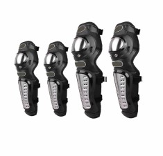 Set 4 Genunchiere si cotiere de protectie intarite pentru motocicleta