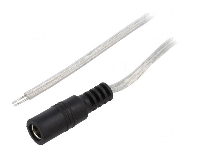Cablu DC 5,5/2,1 Transparent 3m