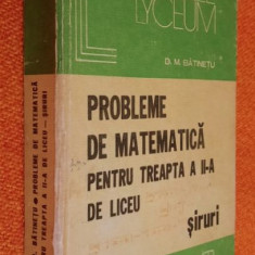 Probleme de matematica pentru treapta a II-a de liceu - Siruri - Batinetu 1979
