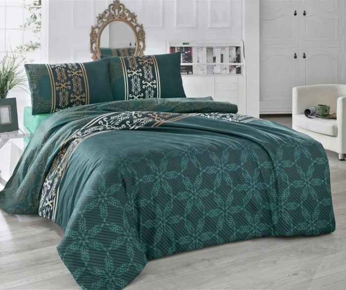 Lenjerie de pat Satin Deluxe Valentini Bianco VKD10 Alisa