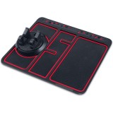 Suport auto eMazing 4 &icirc;n 1 pentru bord, universal, pentru tabletă și GPS, cu rotire 360grade și afișare a numărului de telefon, &icirc;n culoarea neagră