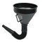 P&acirc;lnie Auto, Model Universal, G&acirc;t Larg, Cu Filtru, Tub Flexibil, Negru, 14 cm