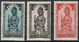 Volta Superioară (Haute-Volta / A.O.F.) 1928 - Set de 3 Timbre Definitive MNH &bdquo;Femeie Bobo / A.O.F.&rdquo; -KV1