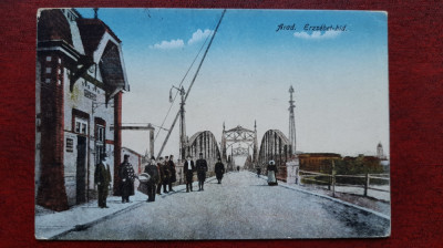 Arad-1922-Podul imparatul Traian-C.P.circ. foto