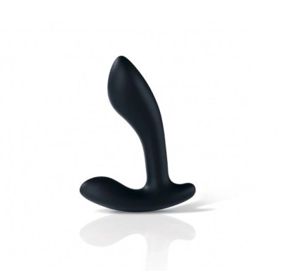 Stimulator Prostata Mystim Flexing Flavio, Silicon, Negru, 9 cm foto