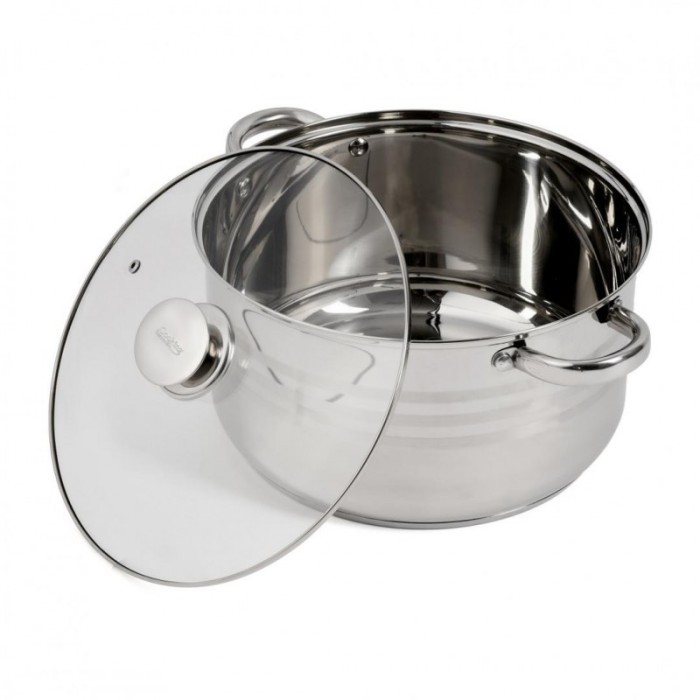 Oala Myra Cooking Heinner, 28 x 15.5 cm, 9 L, baza capsulata, capac termorezistent, inox