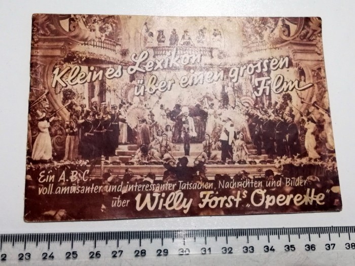 PROGRAM GERMAN 1941 -WILLY FORST OPERETTE