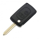 Set 2 bucati - Carcasa cheie Topautochei&amp;#174; compatibila cu Peugeot Citroen, transformare briceag, lamela SX9