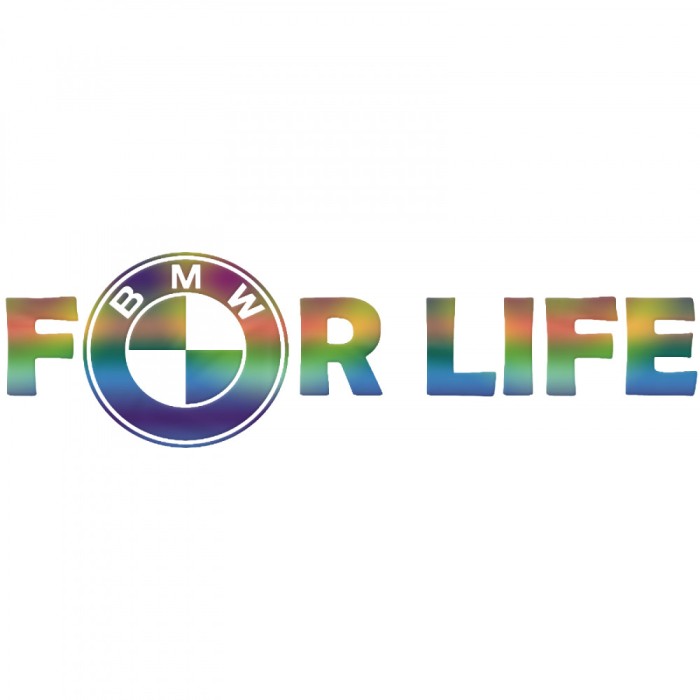 Sticker BMW for Life , Pentru Fanii Adevarati ai Marcii BMW