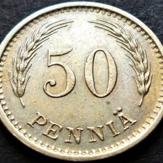 Moneda istorica 50 PENNIA - FINLANDA, anul 1939 *cod 176 A = excelenta