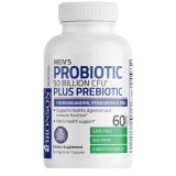 Probiotic Plus Prebiotic pentru Barbati 50 miliarde CFU 60 capsule vegetariene Bronson, Bronson Laboratories