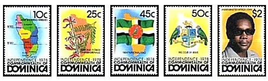 Dominica 1978 - Independenta, serie neuzata
