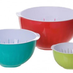 MagicHome bol, 1,20/2,00/3,40 litri, bol pentru salată, set de 3