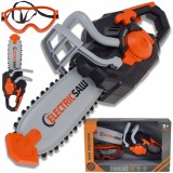 JUCĂRIE ELECTRONICĂ SIGURĂ &Icirc;N FORMĂ DE FERĂSTRĂU CU LANȚ PENTRU COPII OChelari de protecție pentru ferăstrău cu lanț