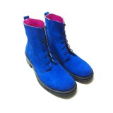 Ghete dama din piele Electric Blue Irenne