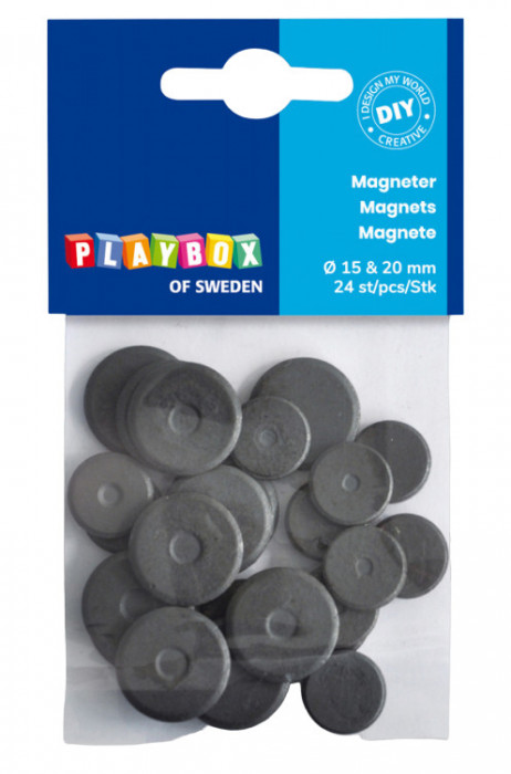 Set 24 magneti pastila cu diametre de 15 si 20 mm