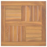 vidaXL Blat de masă, 50x50x2,5 cm, lemn masiv de tec, pătrat