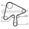 Curea distributie MAZDA 6 Hatchback (GG) (2002 - 2008) CONTITECH CT1136