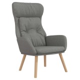 Cumpara ieftin Scaun de relaxare, gri deschis, material textil