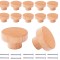 Set de 12 butoane rotunde pentru mobilier Bosdontek, lemn, natur, 3, 5 cm