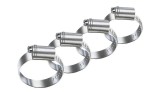 Set de cleme pentru furtun, 4 bucăți, zincat 10-16 mm