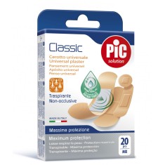 Plasturi universali PIC SOLUTION CLASSIC mix 4 dimensiuni cu solutie