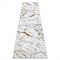 Covor, traversa ALLURE 1963 Marmură - Structural, elegant, glamour alb / aur , 80x250 cm